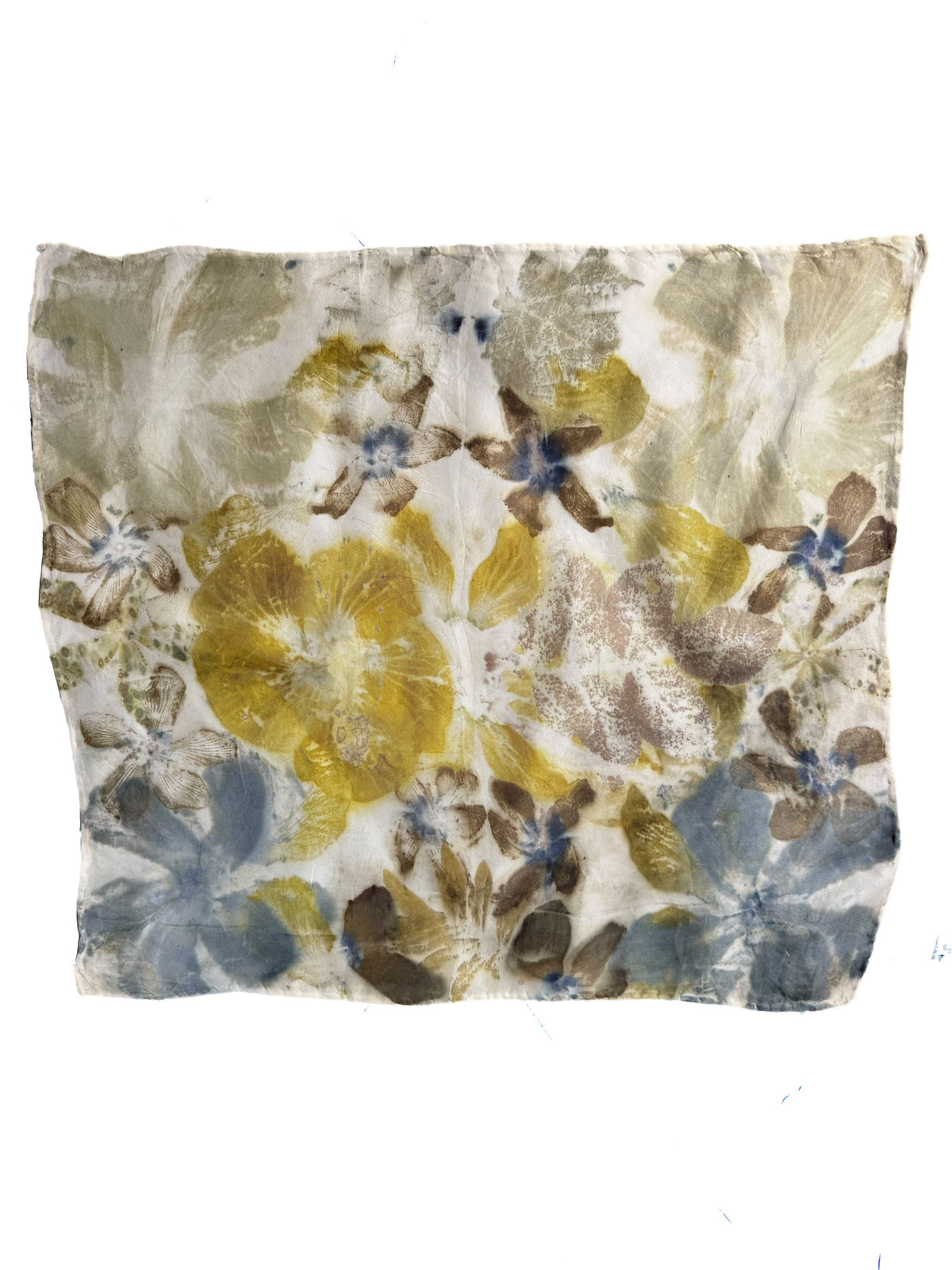 Ecoprinted Silk Scarf
