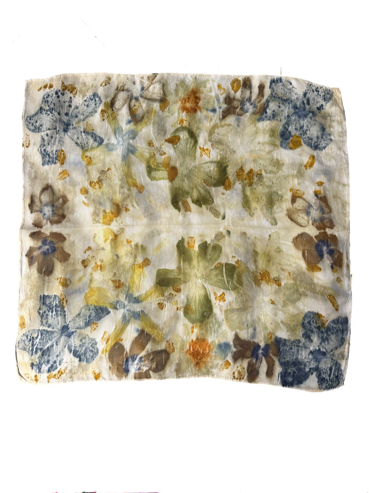 Ecoprinted Silk Scarf