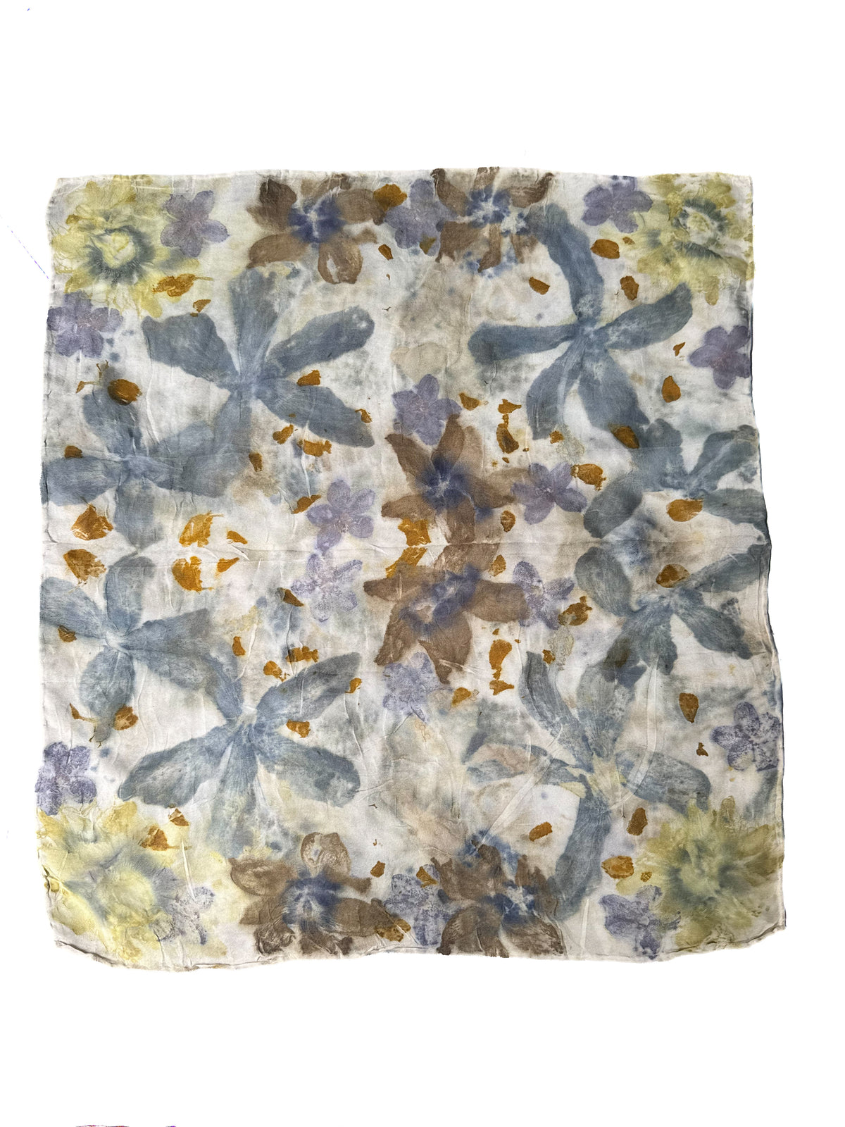 Ecoprinted Silk Scarf