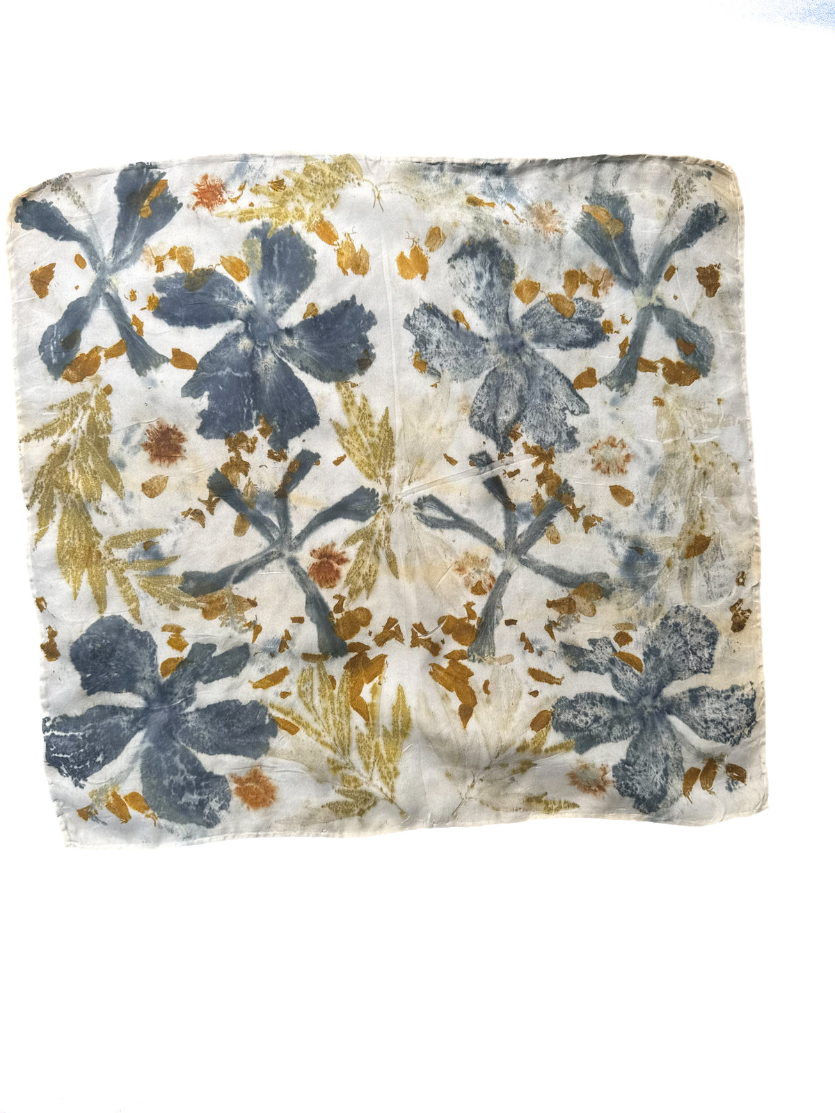 Ecoprinted Silk Scarf