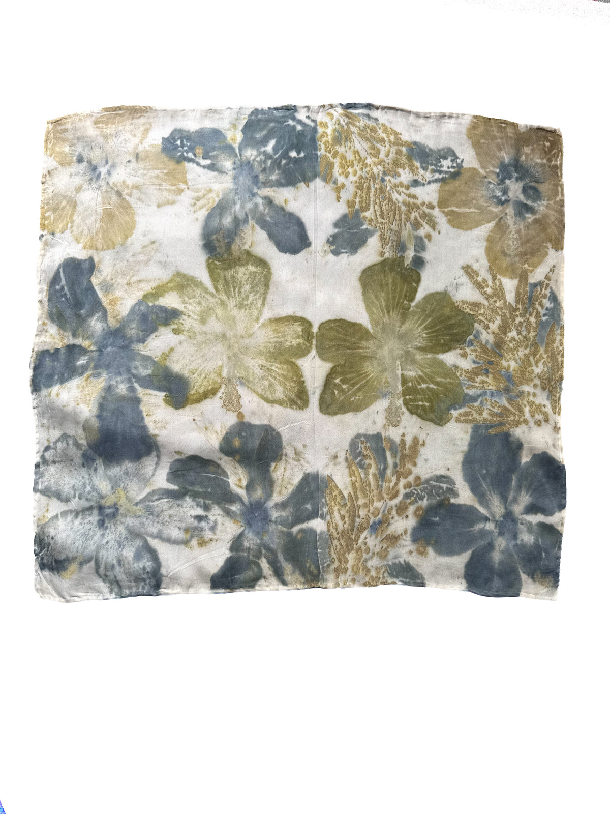 Ecoprinted Silk Scarf
