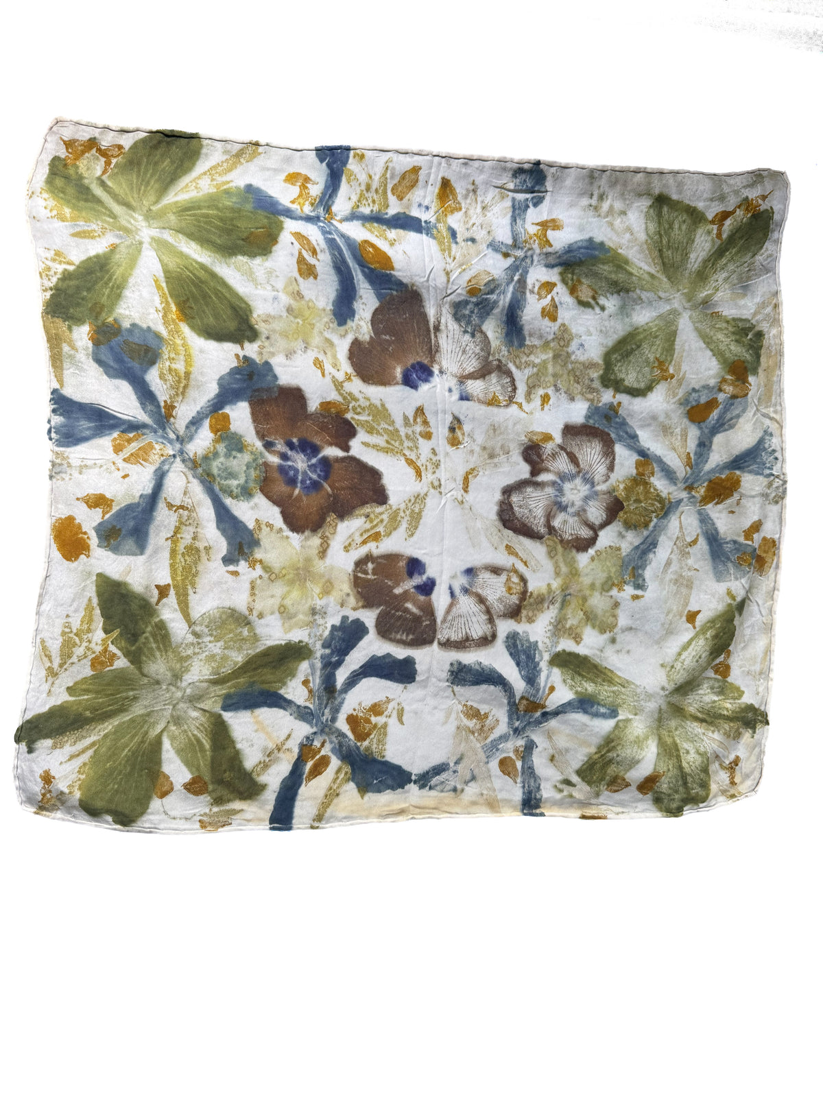 Ecoprinted Silk Scarf