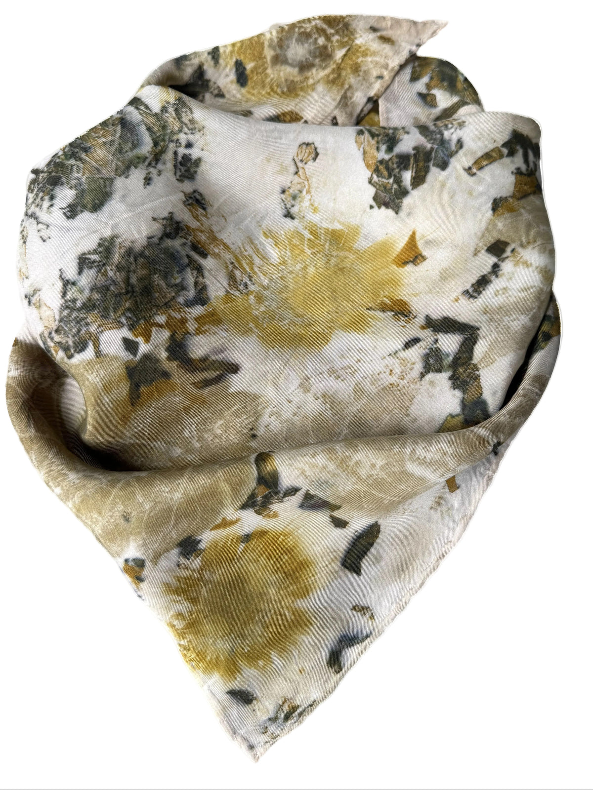 Ecoprinted Silk Scarf