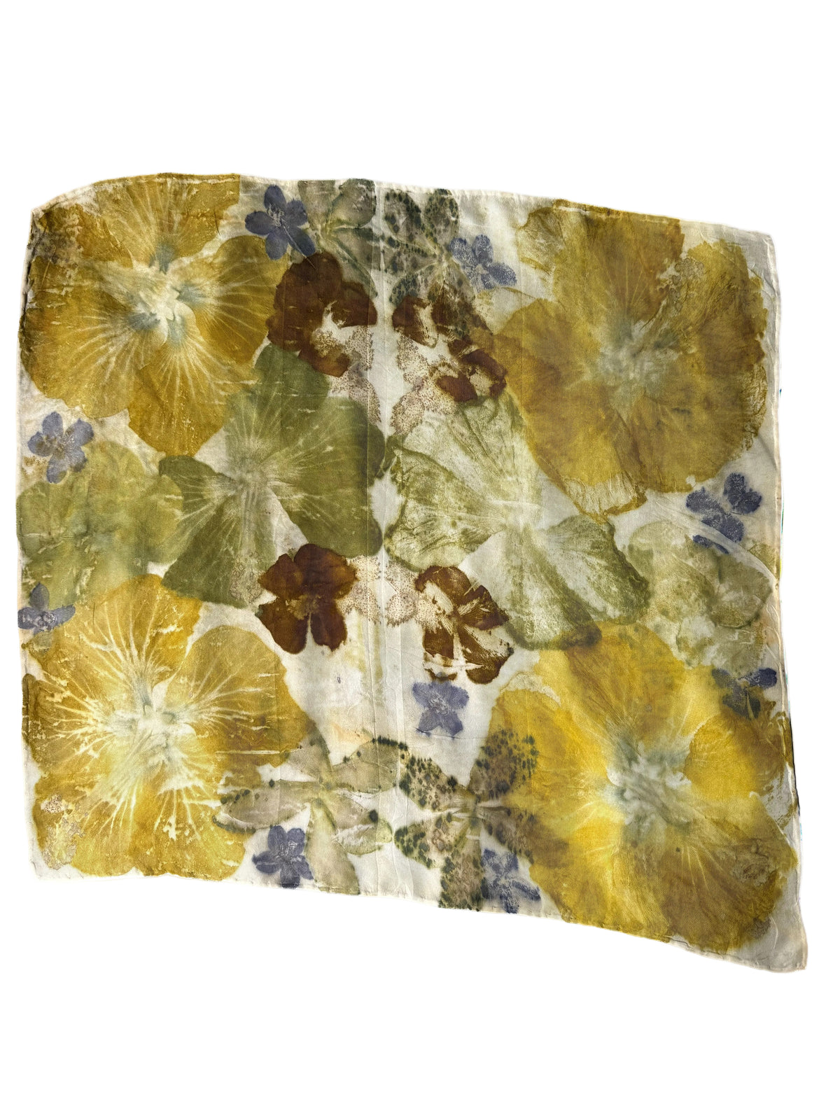 Ecoprinted Silk Scarf