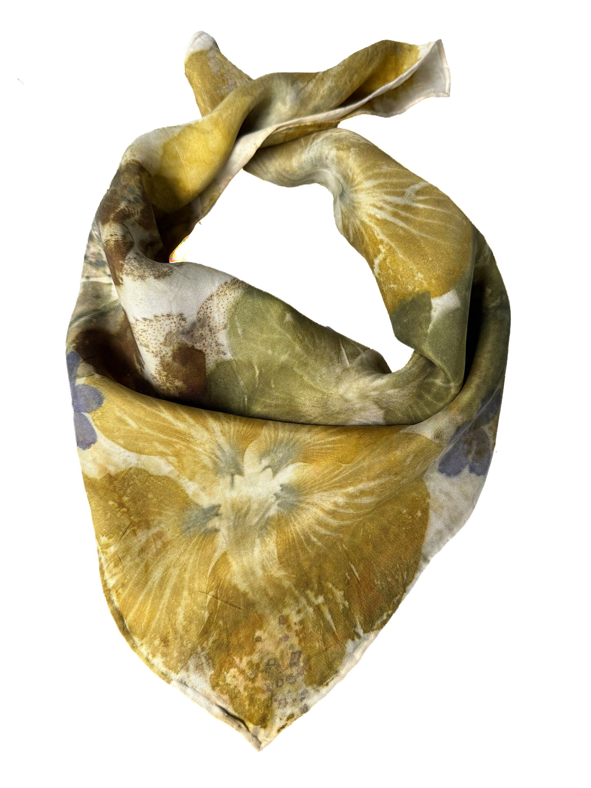 Ecoprinted Silk Scarf