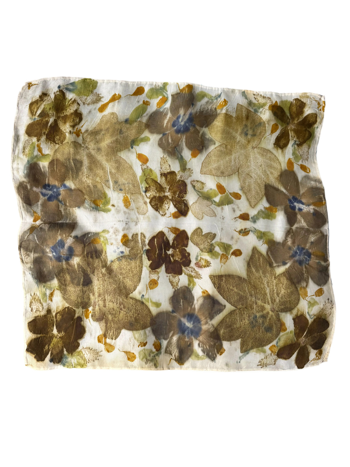 Ecoprinted Silk Scarf