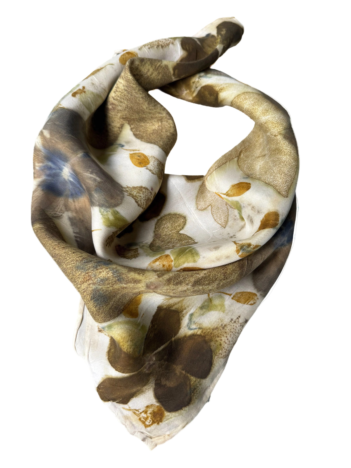 Ecoprinted Silk Scarf
