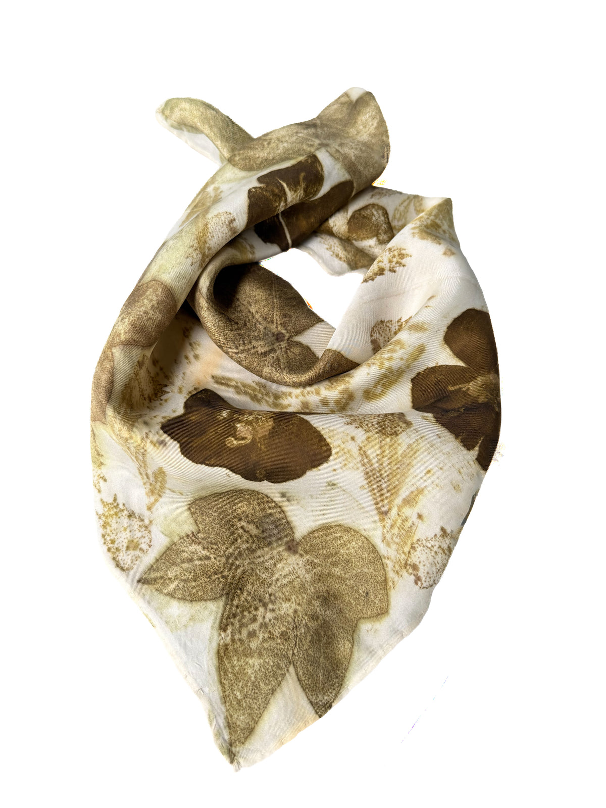 Ecoprinted Silk Scarf