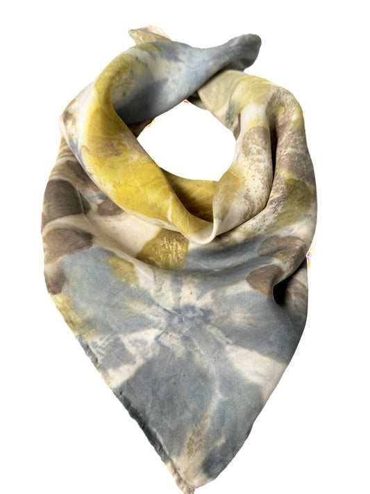 Ecoprinted Silk Scarf