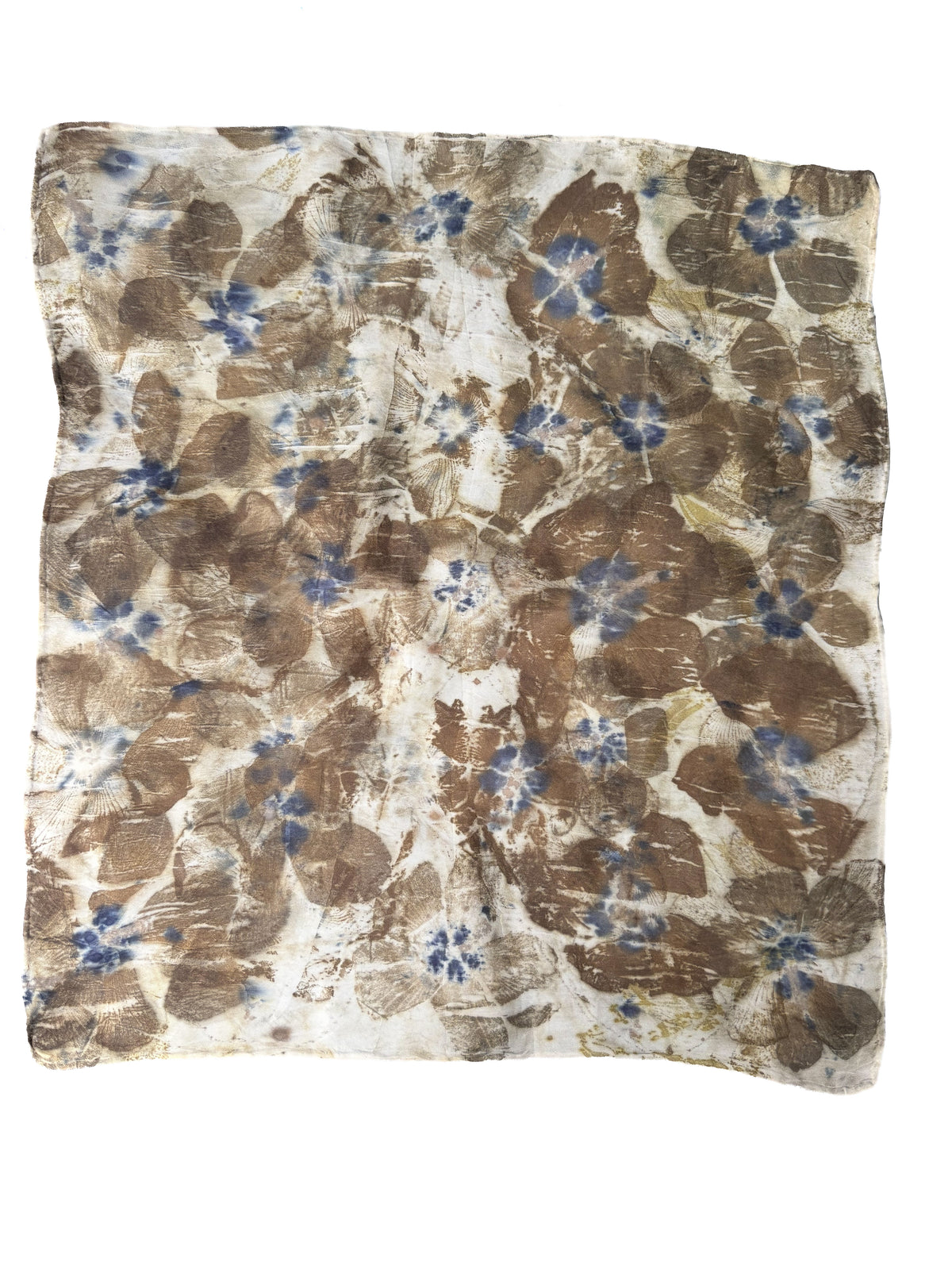 Ecoprinted Silk Scarf