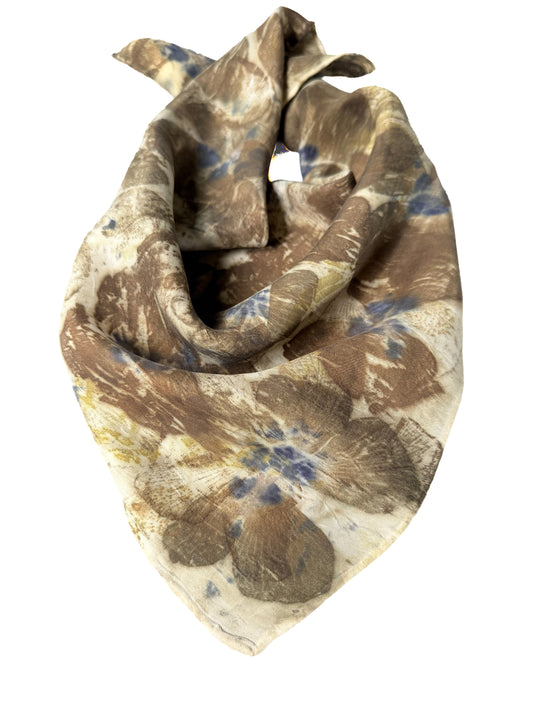 Ecoprinted Silk Scarf