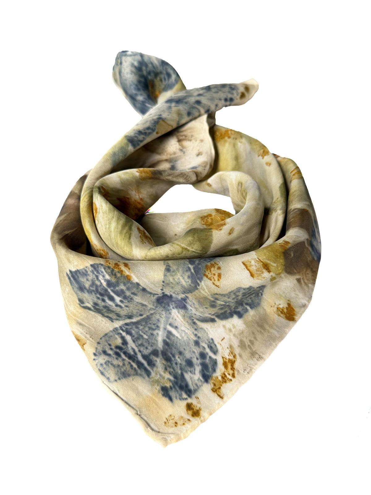 Ecoprinted Silk Scarf