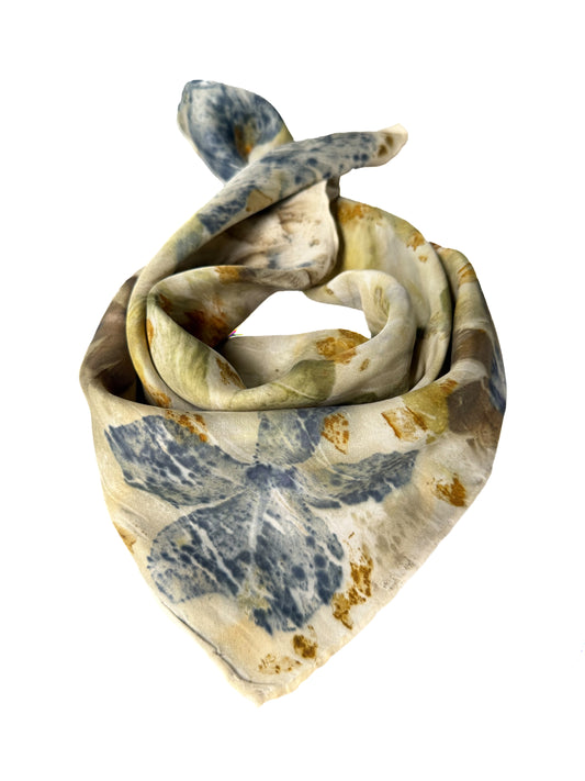 Ecoprinted Silk Scarf