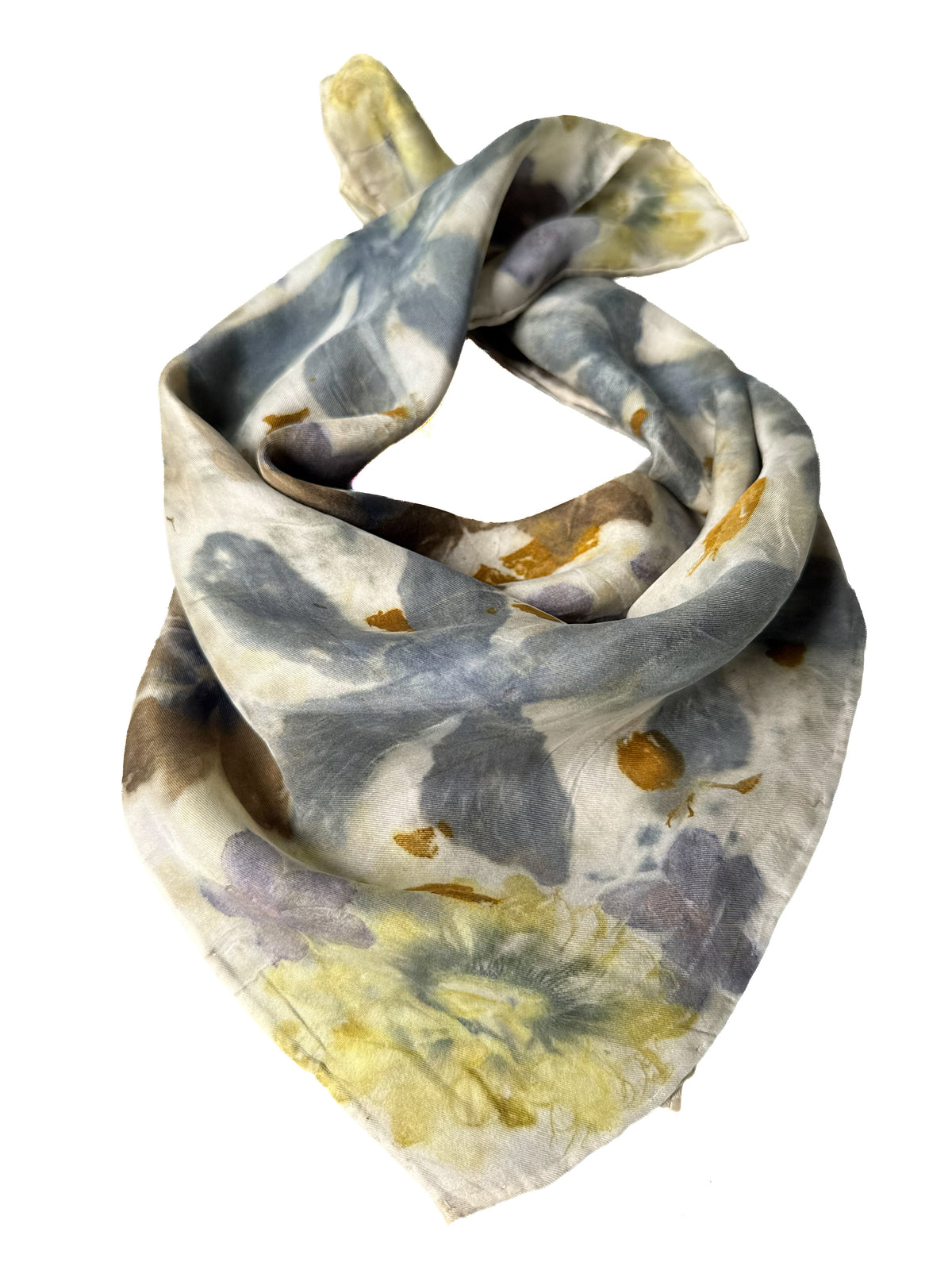 Ecoprinted Silk Scarf