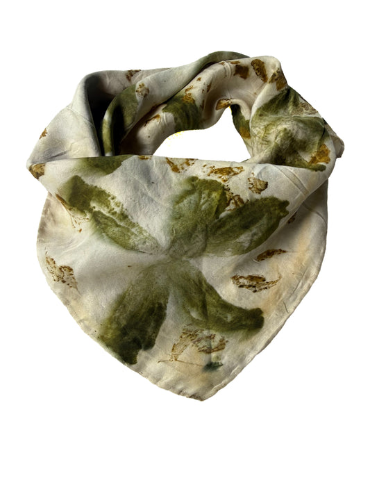 Ecoprinted Silk Scarf