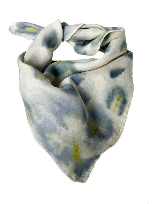 Ecoprinted Silk Scarf