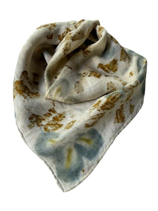 Ecoprinted Silk Scarf