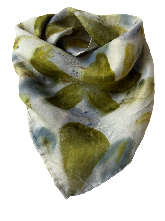 Ecoprinted Silk Scarf