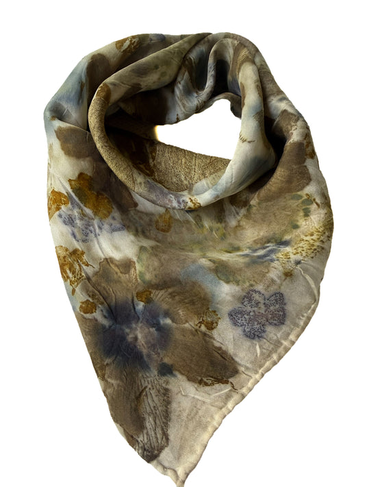 Ecoprinted Silk Scarf