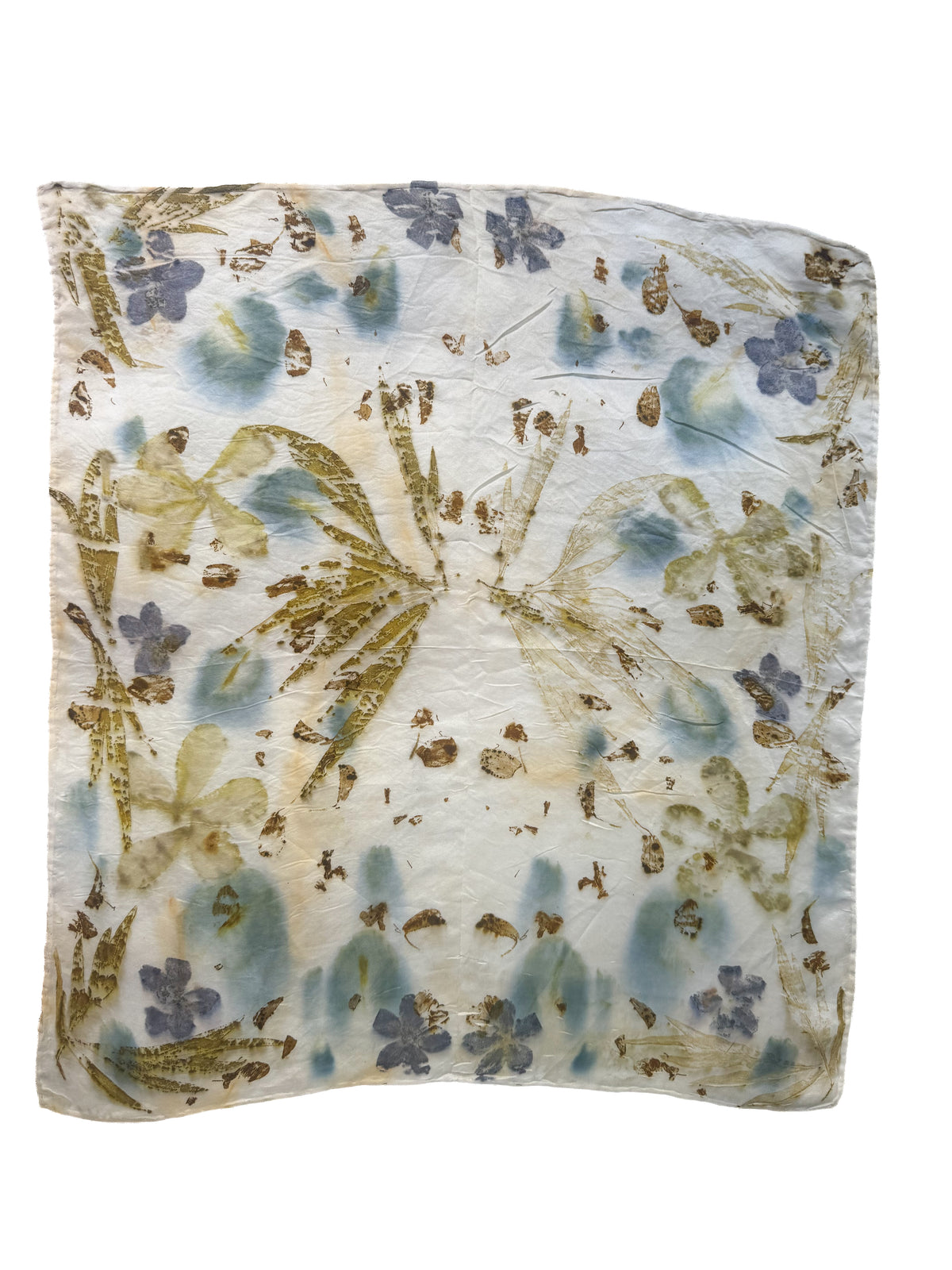 Ecoprinted Silk Scarf
