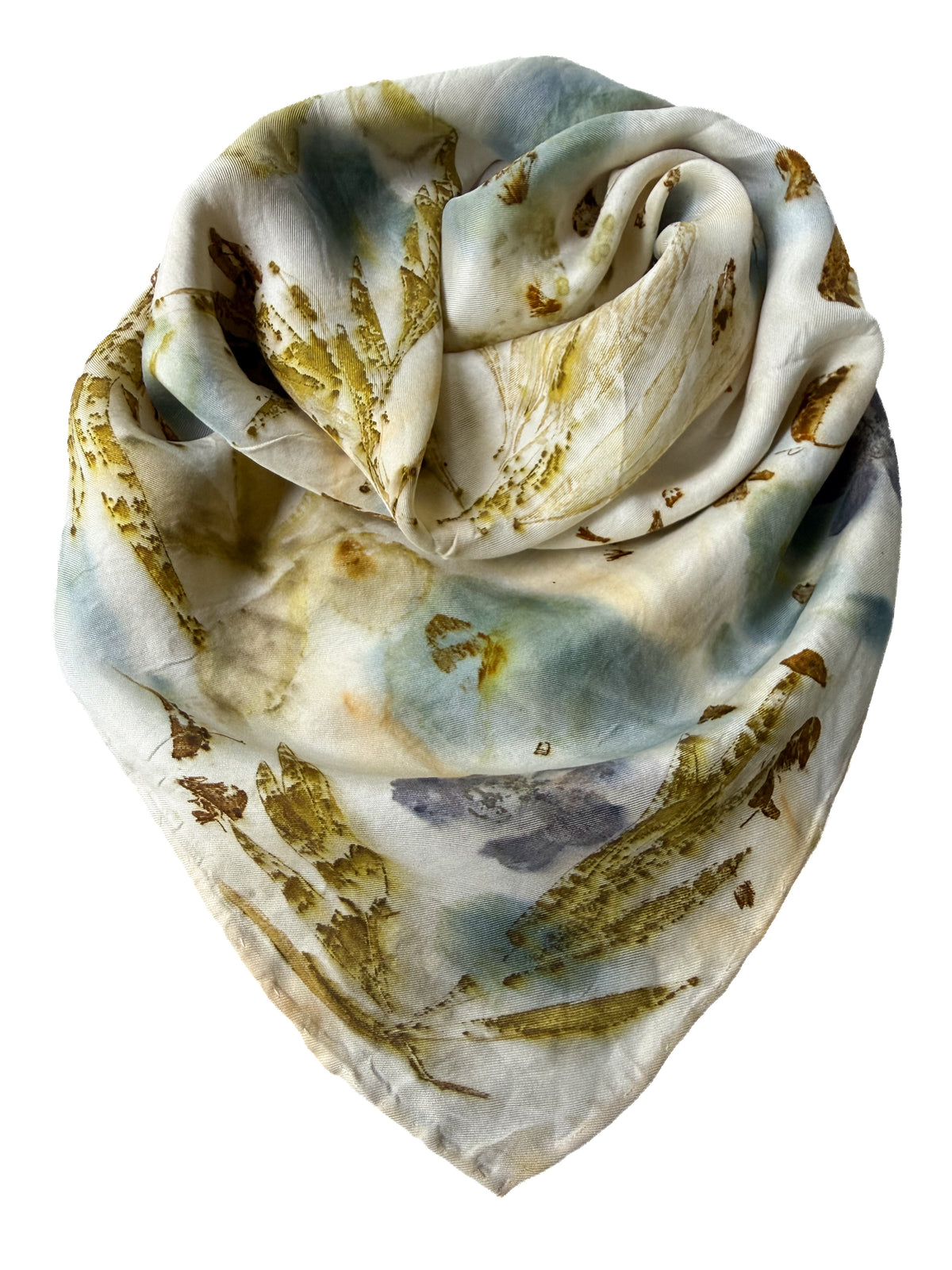 Ecoprinted Silk Scarf