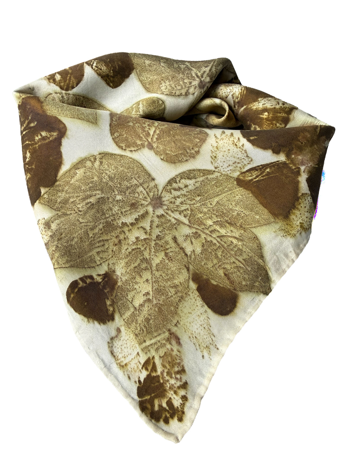 Ecoprinted Silk Scarf