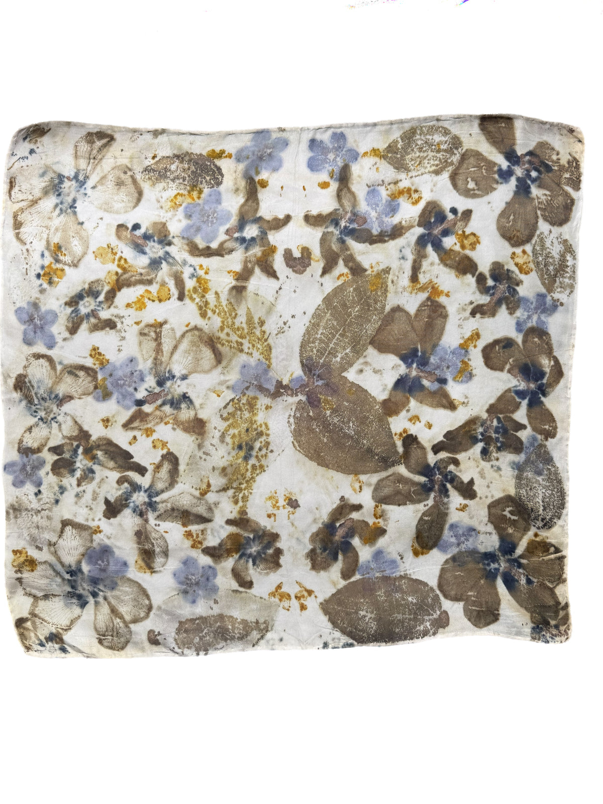 Ecoprinted Silk Scarf