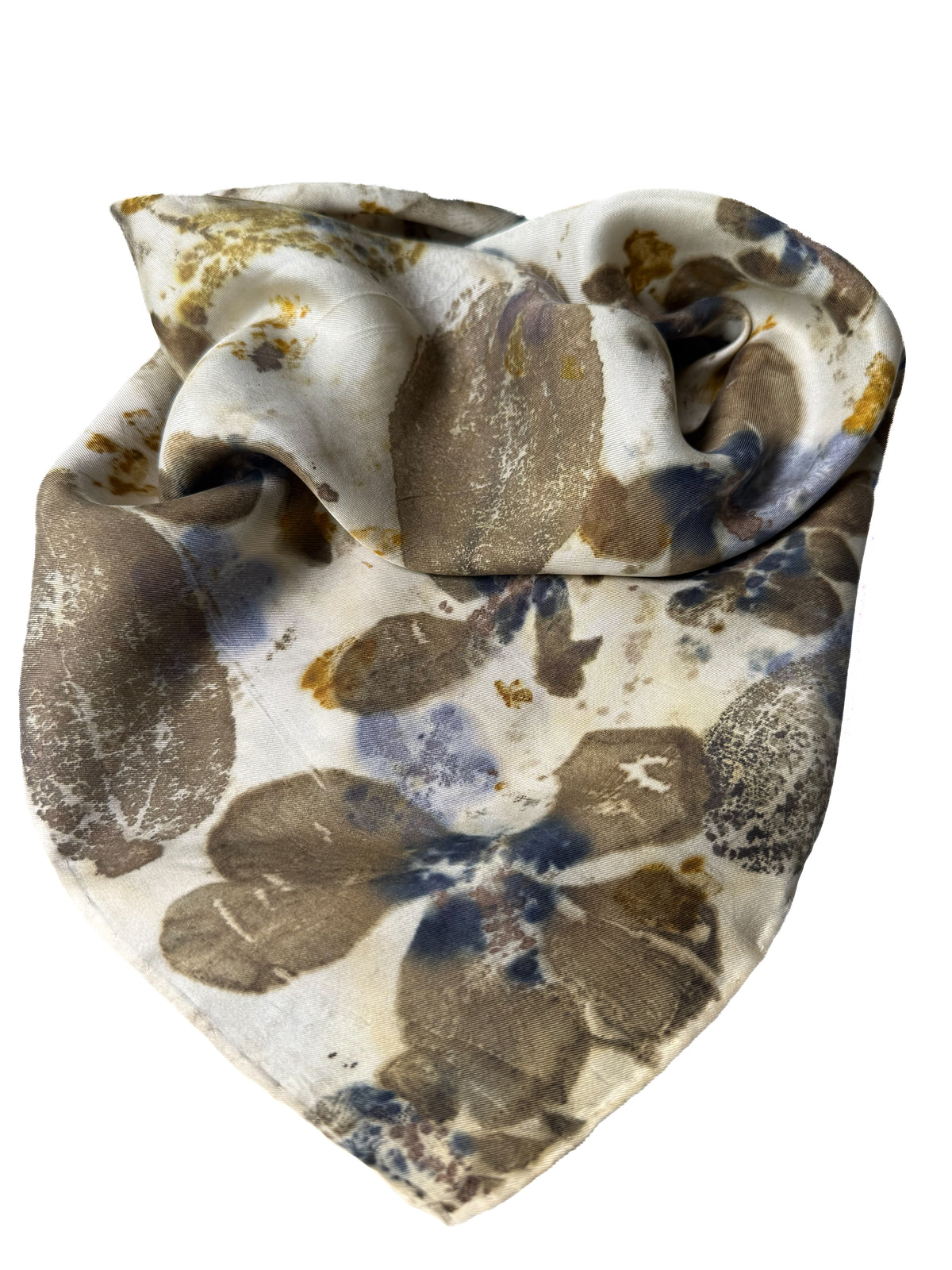 Ecoprinted Silk Scarf