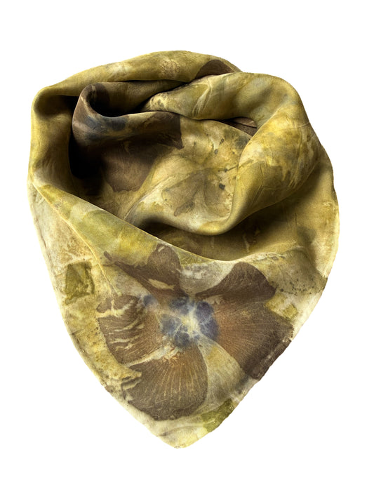 Ecoprinted Silk Scarf