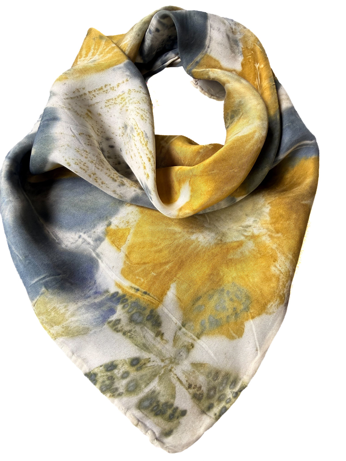 Ecoprinted Silk Scarf