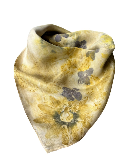 Ecoprinted Silk Scarf