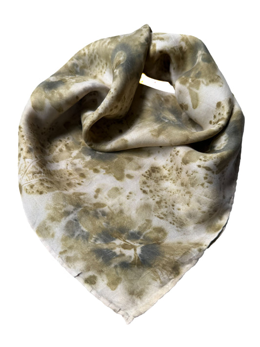 Ecoprinted Silk Scarf