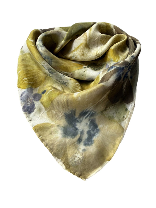 Ecoprinted Silk Scarf