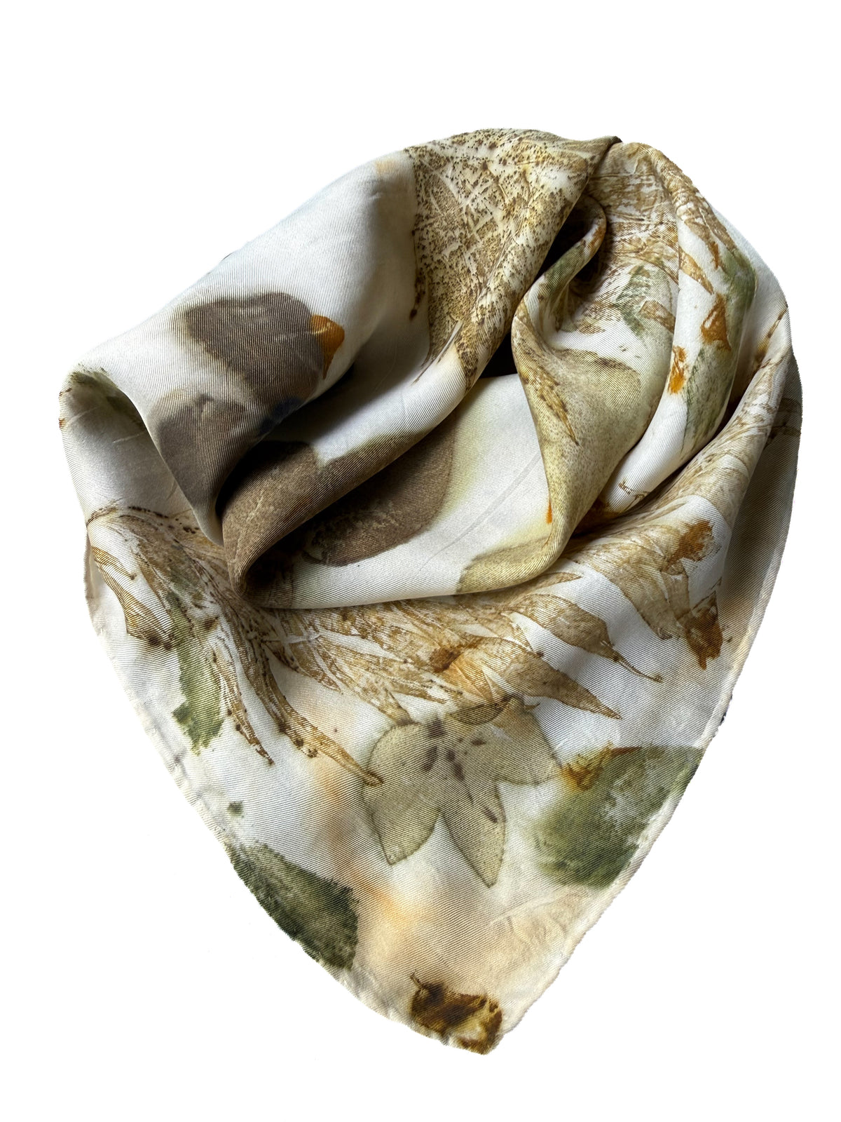 Ecoprinted Silk Scarf