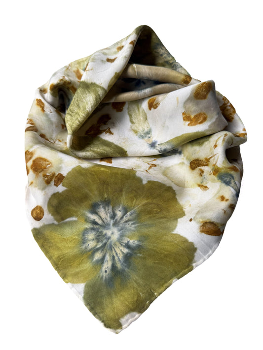 Ecoprinted Silk Scarf