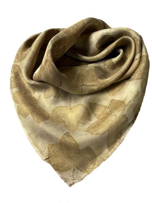 Ecoprinted Silk Scarf