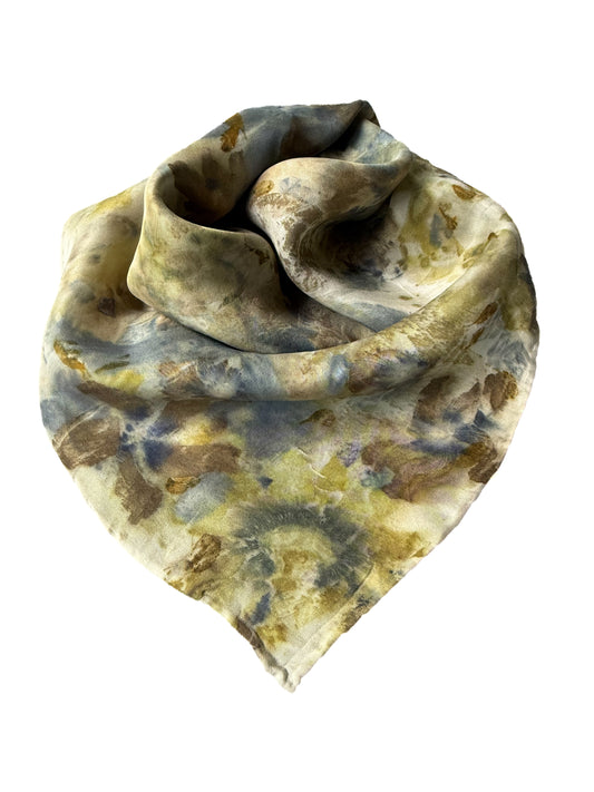 Ecoprinted Silk Scarf