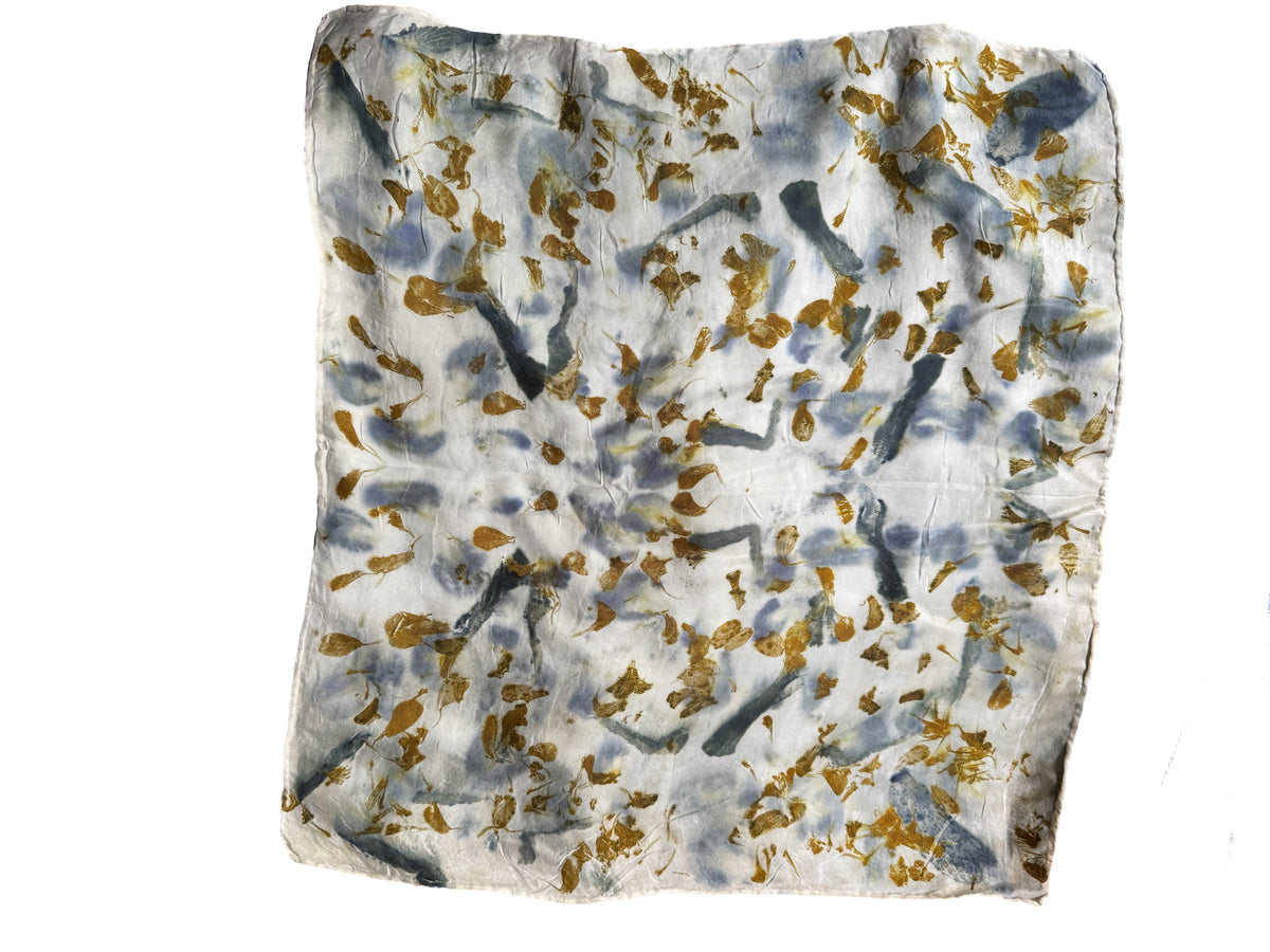 Ecoprinted Silk Scarf