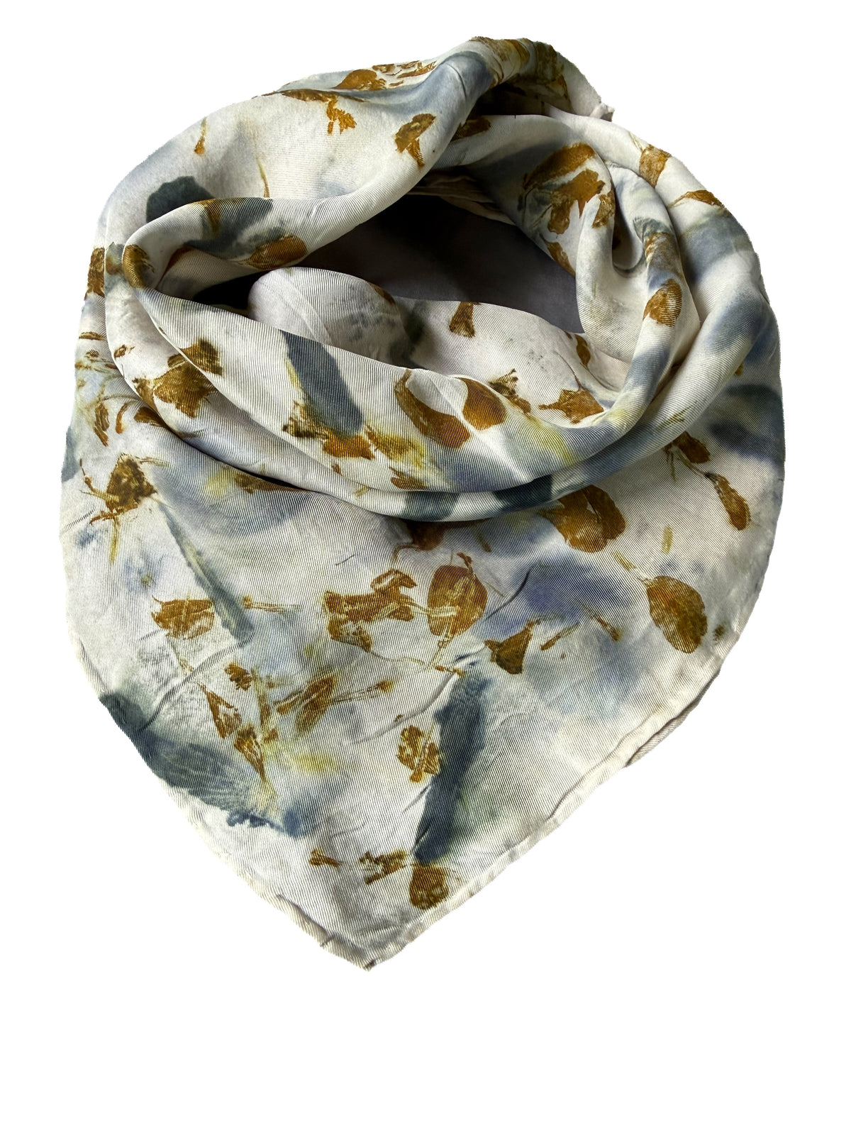 Ecoprinted Silk Scarf