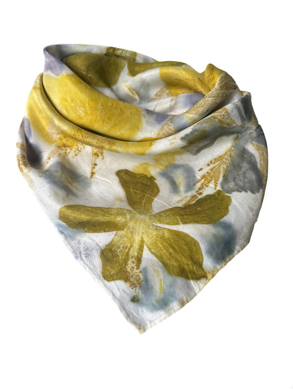 Ecoprinted Silk Scarf