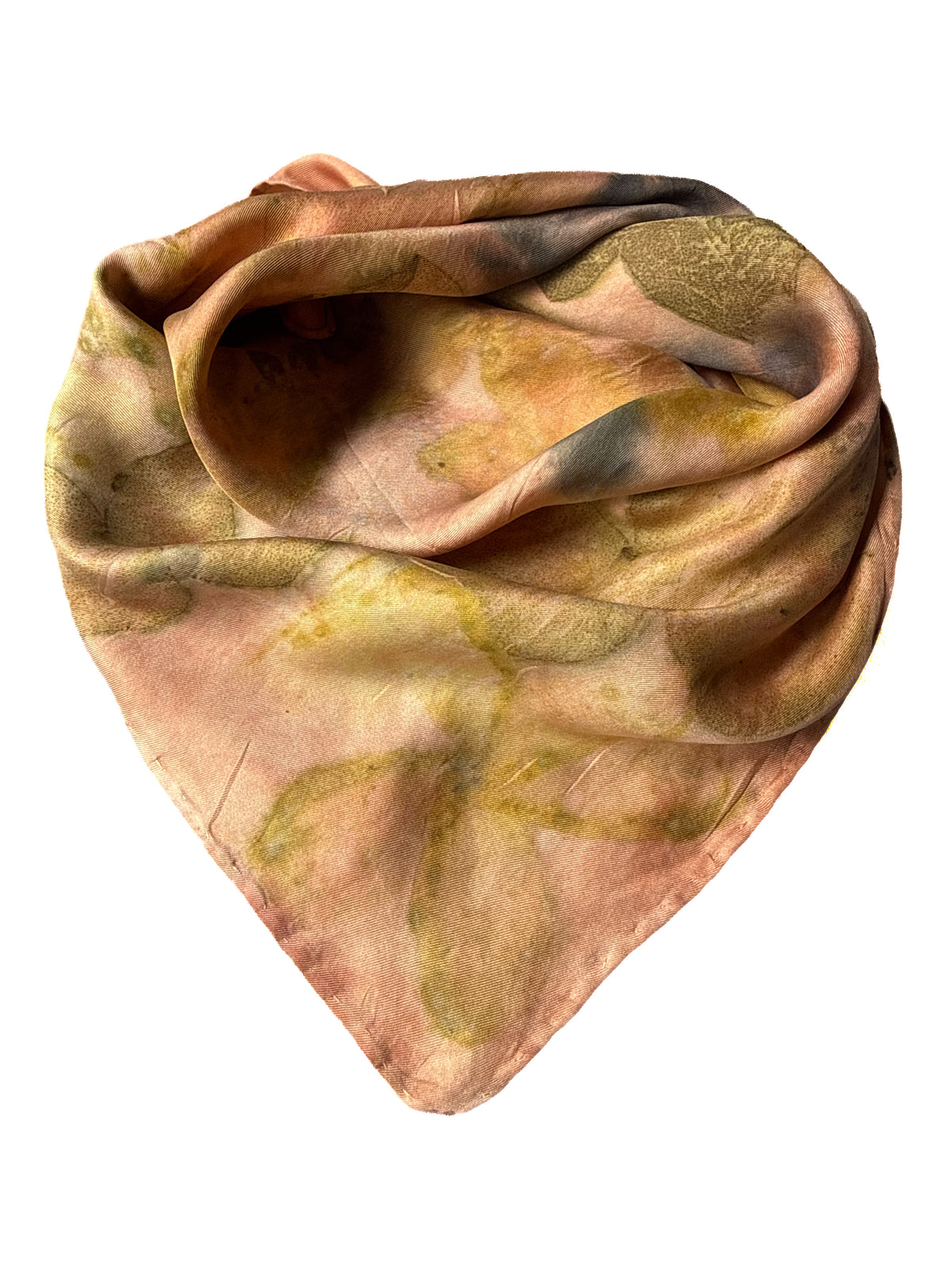 Ecoprinted Silk Scarf