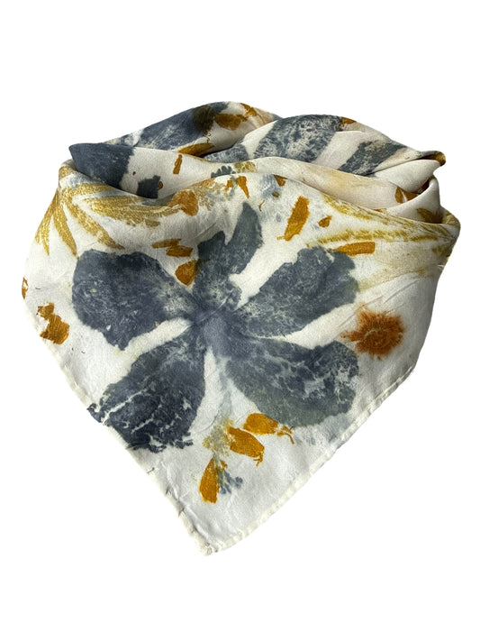 Ecoprinted Silk Scarf