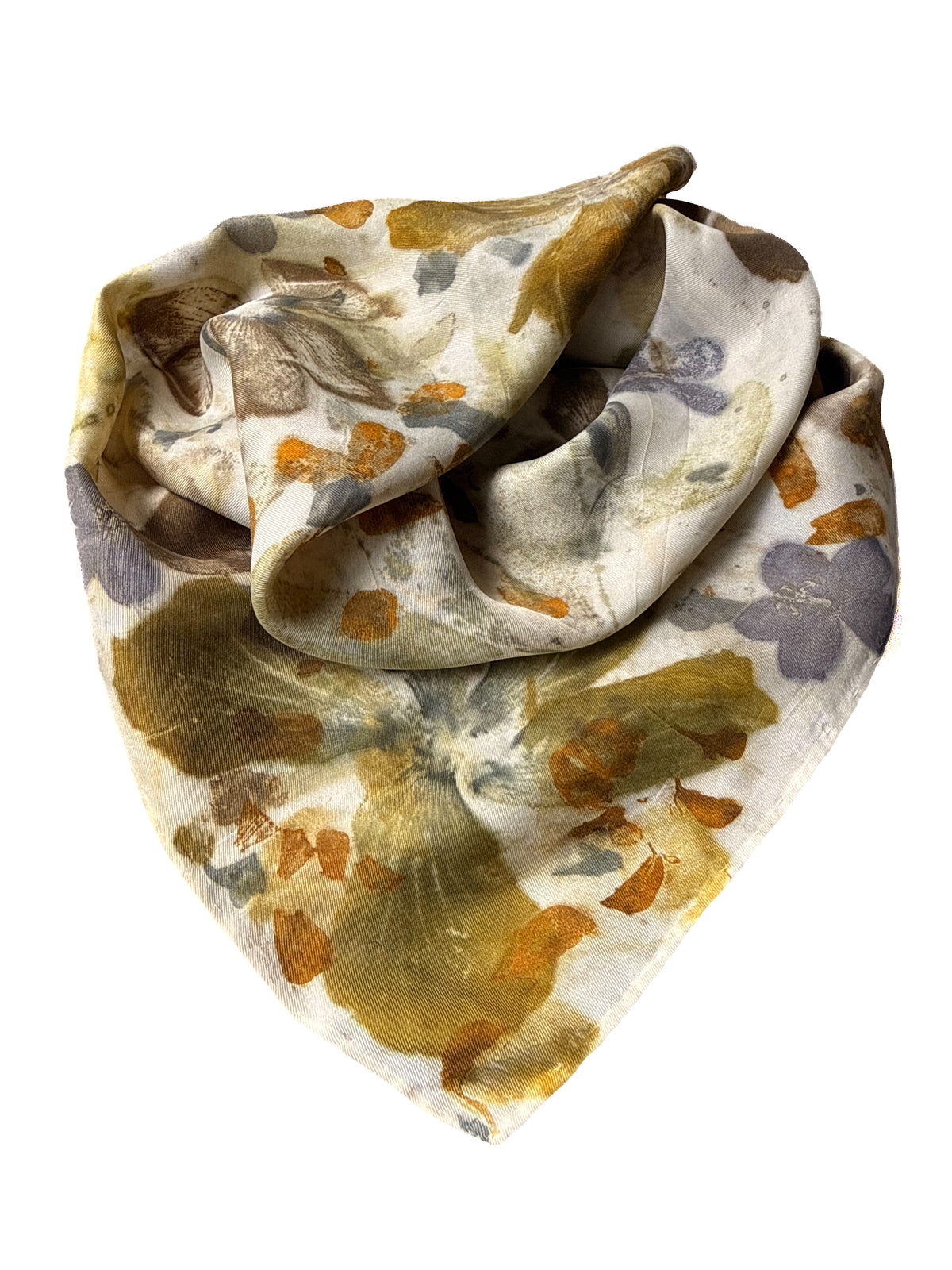 Ecoprinted Silk Scarf