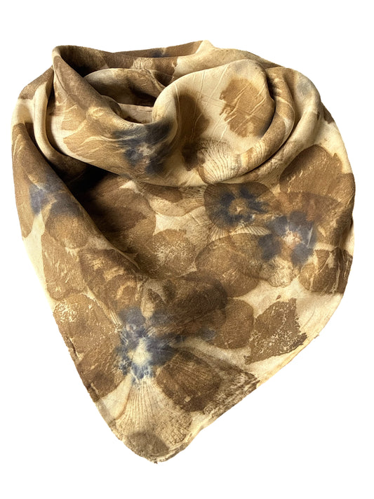 Ecoprinted Silk Scarf