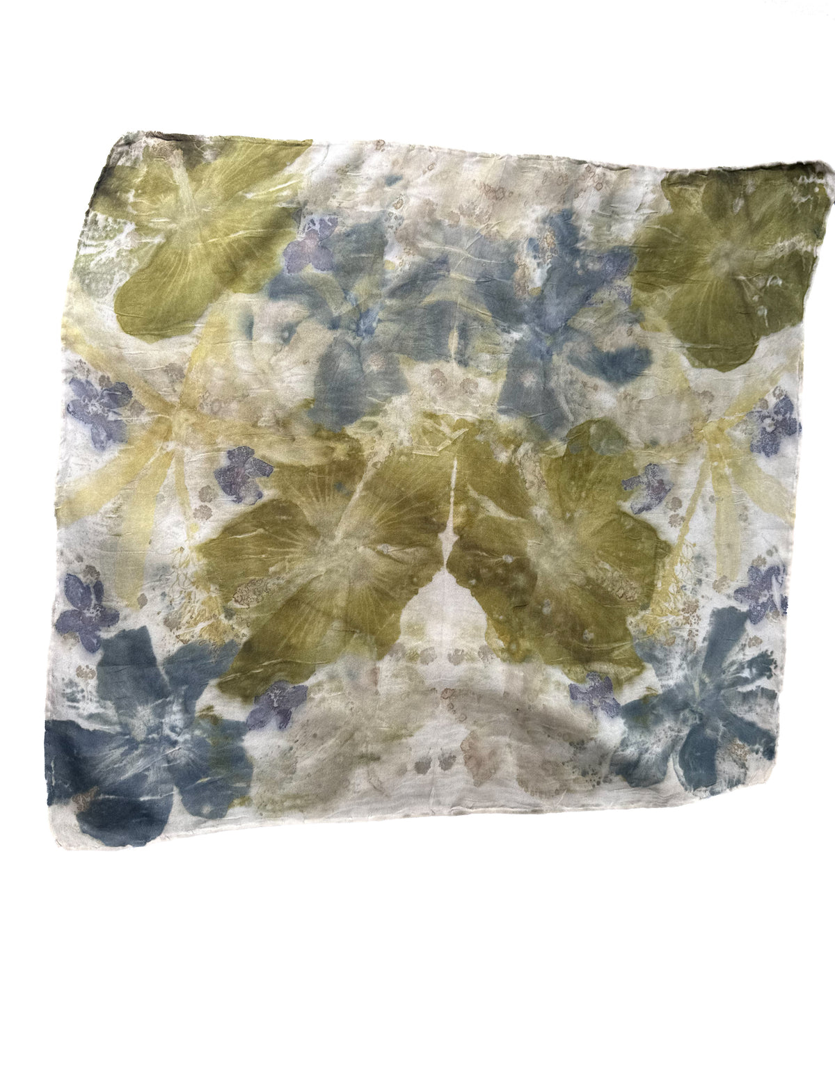 Ecoprinted Silk Scarf