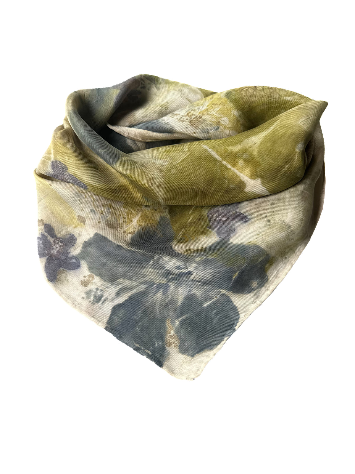 Ecoprinted Silk Scarf