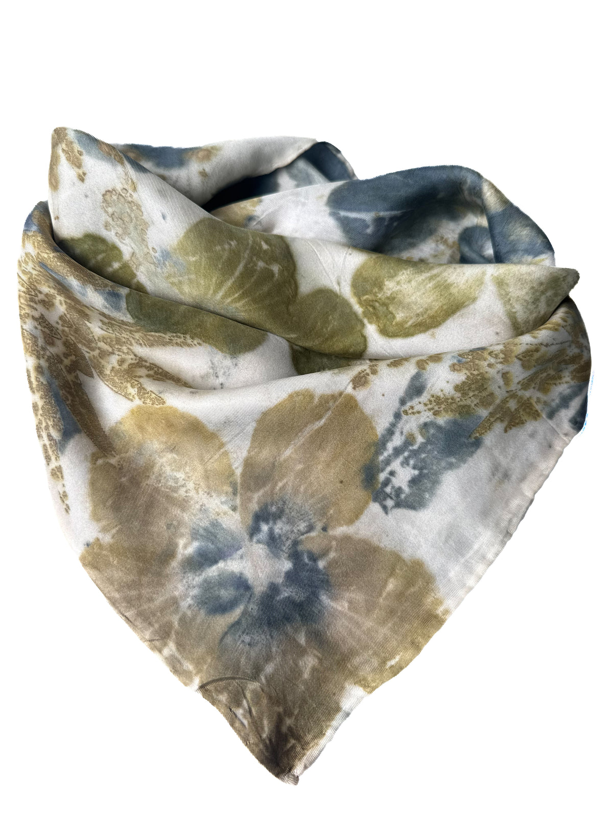 Ecoprinted Silk Scarf