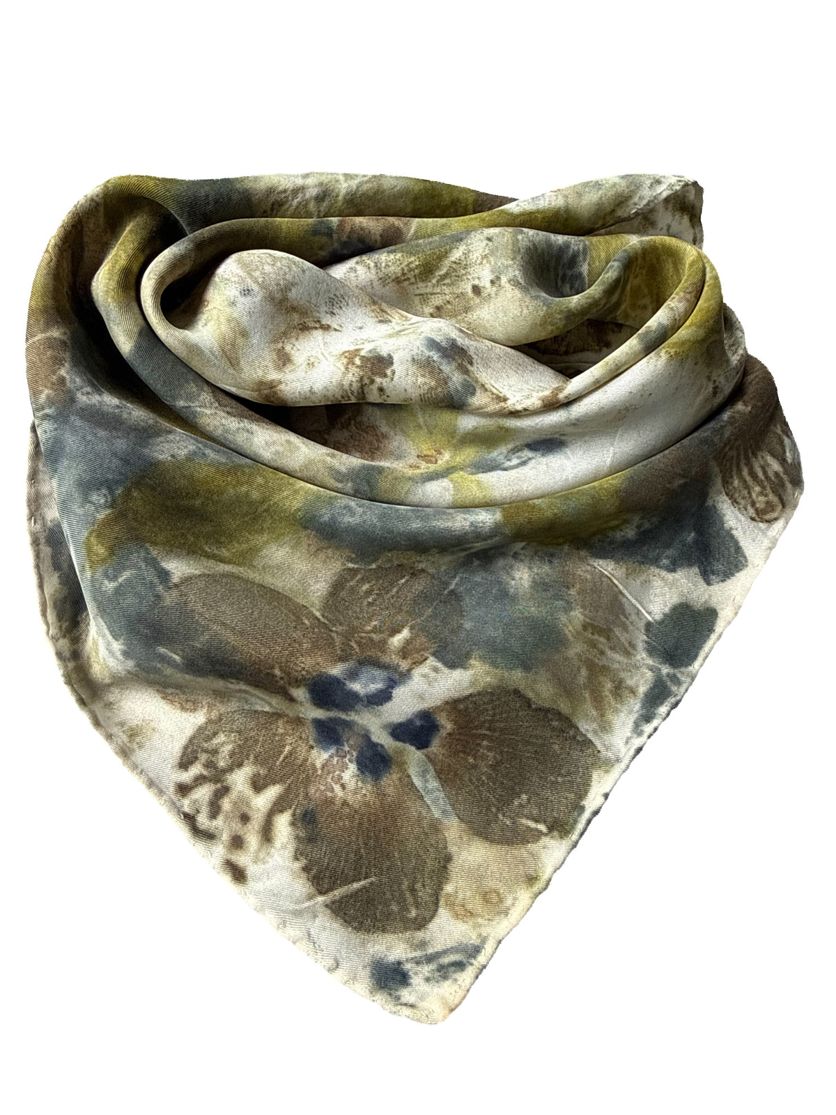 Ecoprinted Silk Scarf