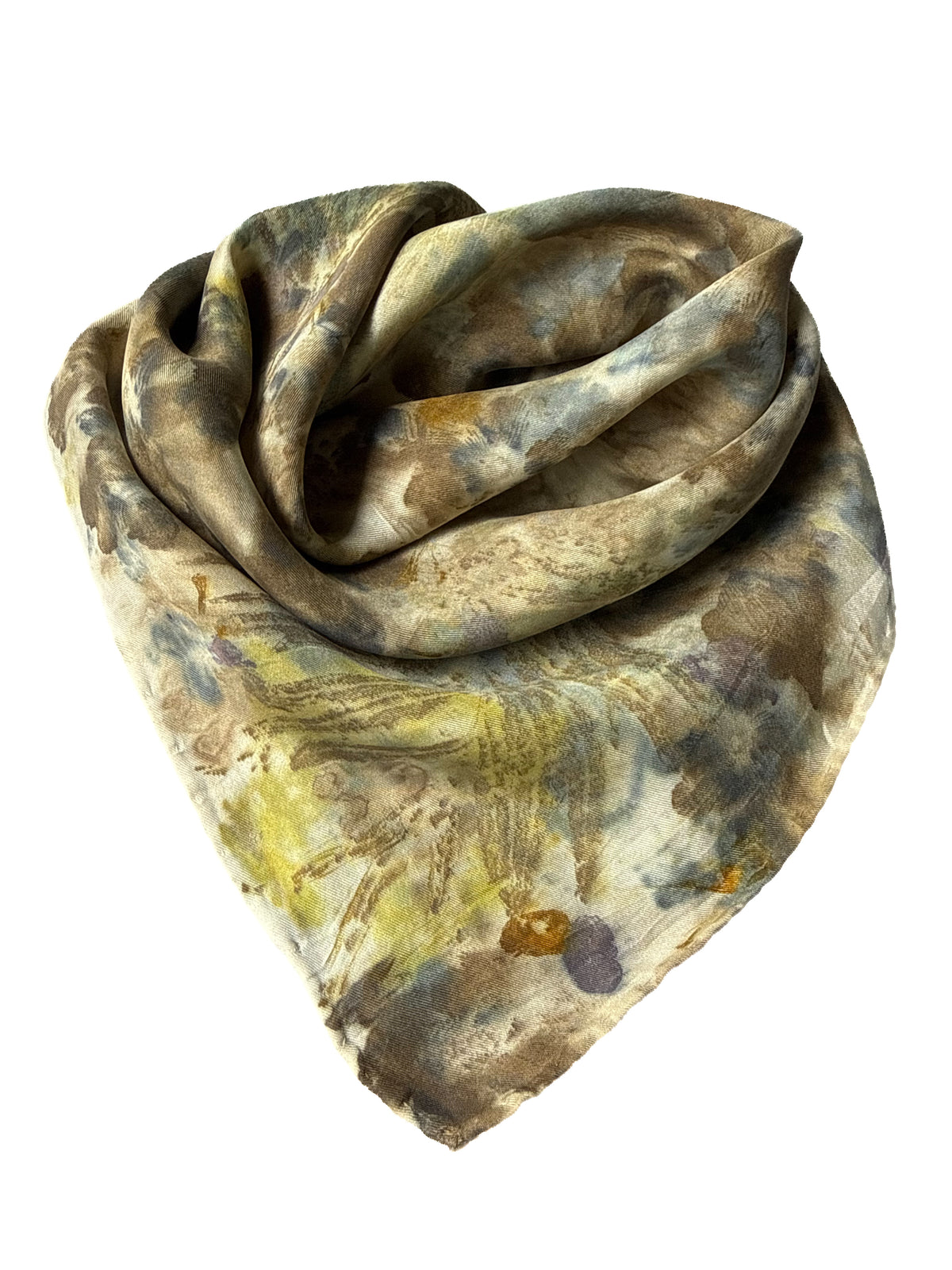 Ecoprinted Silk Scarf
