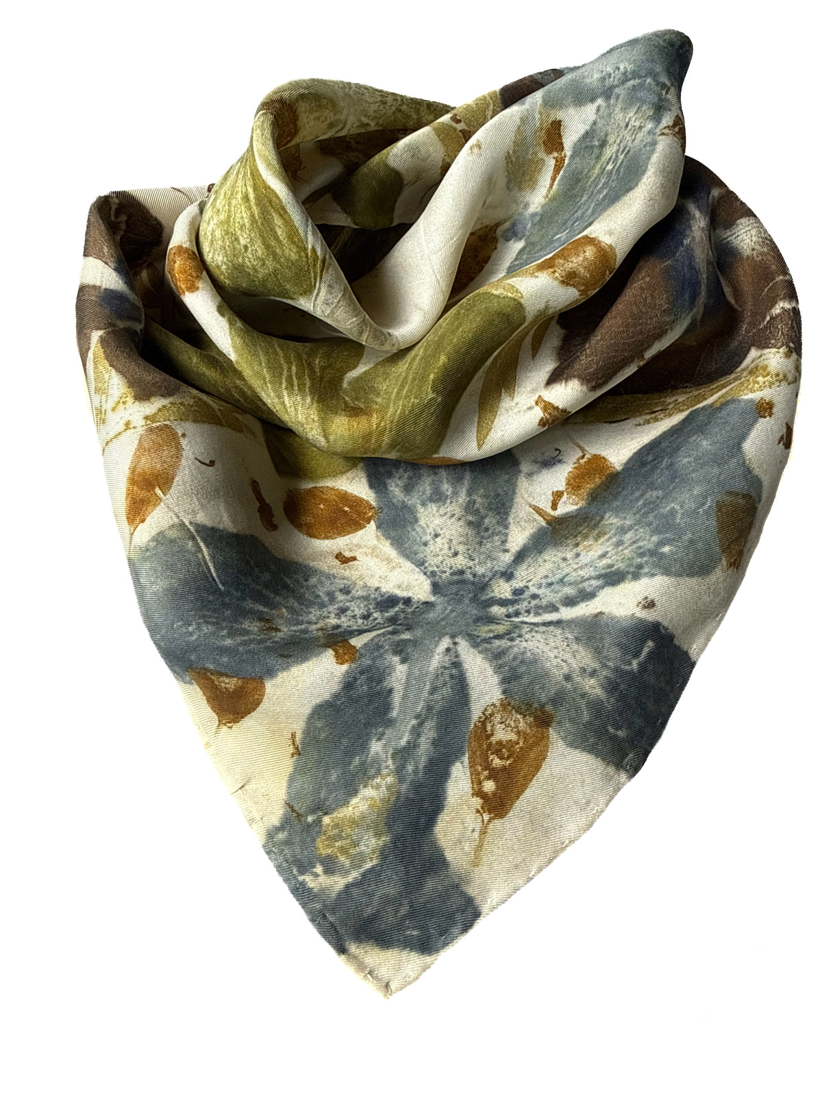 Ecoprinted Silk Scarf